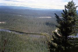 View of Summit Lake EP 1162 area from top of Teapot Mountain