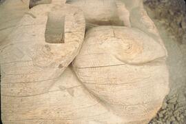 Totem pole being carved at Kispiox
