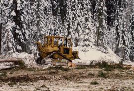 D-4 tracked skidder at Summit Lake Selection Trial