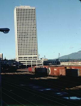 200 Granville and railyard in Vancouver