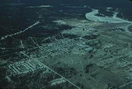 View of Invermere from airplane