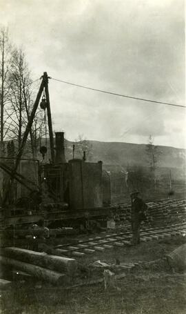 Track laying west of Fort Fraser