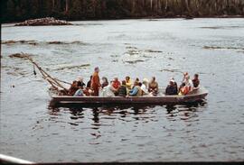 University of British Columbia field study group on Edgewater Fortune boat near Anthony Island