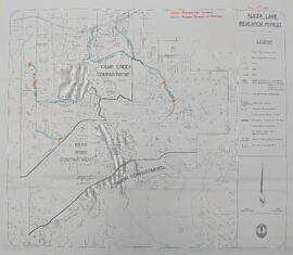 Aleza Lake Research Forest annotated to show proposed culverts and roadside brushing
