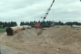Pipeline construction near Langley