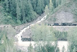 Railway washout in Rogers Pass