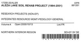 Aleza Lake Soil Rehab Project - Volume 4