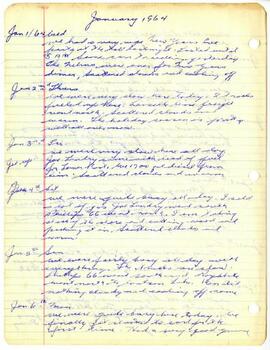 Diary of Willard Freer - January 1, 1964 to December 31, 1966