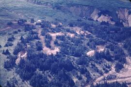 Trenching for mineral exploration at Zechtoo Mountain