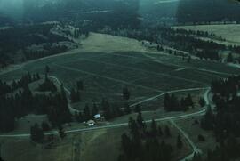View of land surrounding Invermere from airplane