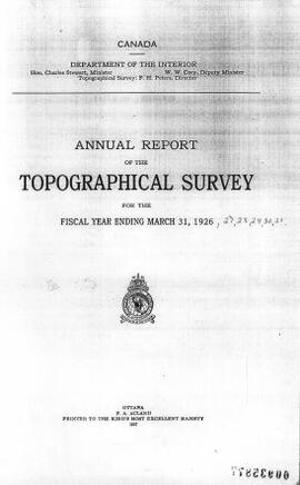 "Annual Report of the Topographical Survey"