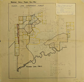Aleza Lake Experiment Forest Working Circle T.S.X. Map
