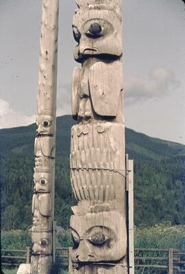 Totem poles at Kispiox