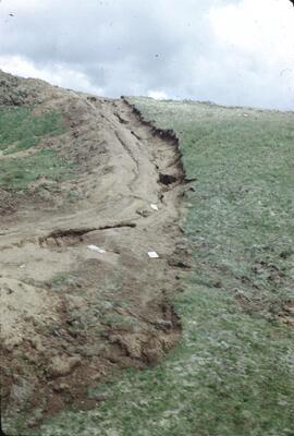 Erosion of exploration trail at Kinaskan Lake