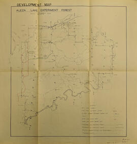 Aleza Lake Experiment Forest Development Map