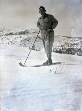 Emil Bronlund skiing in Gola, Noway