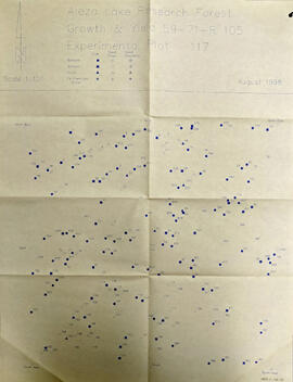 Aleza Lake Research Forest - Growth & Yield 59-71-R 105 - Experimental Plot 117 Map