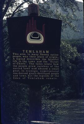 Temlaham information sign near Terrace