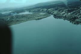 View of Invermere from airplane