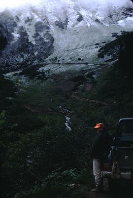 Fresh snow on mountain at Nine Mile Mountain