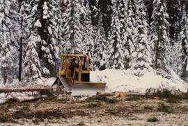 D-4 tracked skidder at Summit Lake Selection Trial