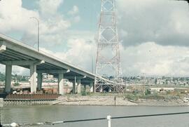 Bridge and radio tower at New Westminster