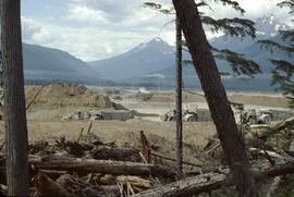 Borrow pit (aggregate source) at Mica Dam