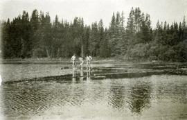 A bathing party, Cariboo 1914