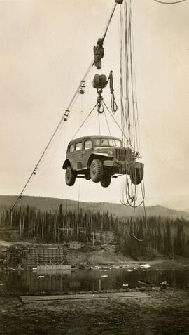 Elevated Truck over Bridge Construction