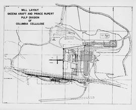 Mill Layout: Skeena Kraft and Prince Rupert Pulp Division of Columbia Cellulose
