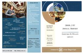 Geoffrey R. Weller Library Annual Report 2006/07