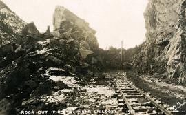 Rock cut, PGE Railway near Lillooet
