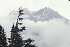 View of mountain and fog at Bohan Mountain