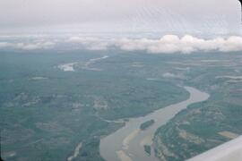 Aerial view of Peace River