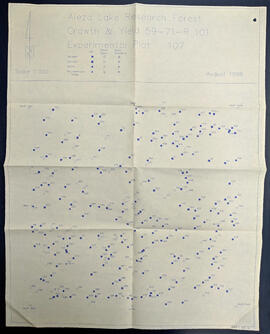 Aleza Lake Research Forest - Growth & Yield 59-71-R 101 - Experimental Plot 107 Map