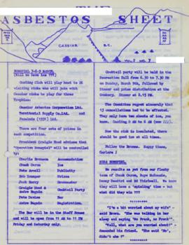 The Asbestos Sheet Mar. 1958