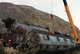 CN freight derailment in Brocklehurst