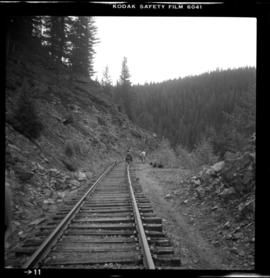 Velocipede on CPR Kettle Valley Railway in Myra Canyon