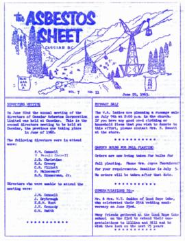 The Asbestos Sheet June 1963
