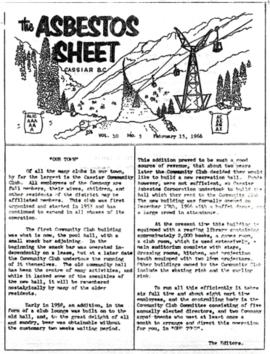 The Asbestos Sheet Feb. 1966