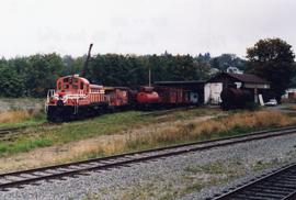 Alberni Pacific Railway locomotive shed