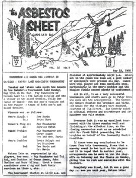 The Asbestos Sheet May 1966