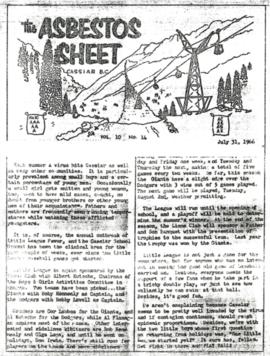 The Asbestos Sheet July 1966