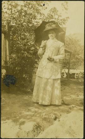 Unknown Woman with Umbrella
