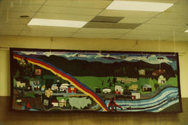 Queen Charlotte City community hall tapestry "Community Panorama"