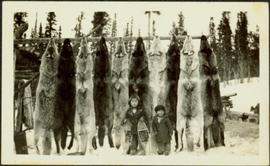 Tlingit Children with Wolf Pelts 
