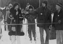 MP Iona Campagnolo opening the National Cross-Country Ski Championships in Burns Lake