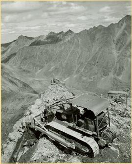 Two Dozers on Cliff, Close View