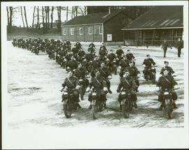 No. 1 Canadian Provost Corps riding in formation