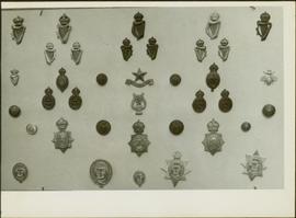 Overview of Royal Irish Constabulary badges from the James Joseph Claxton Collection